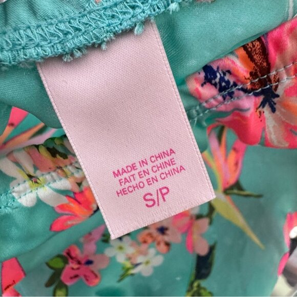 Victoria’s Secret shorts 🌺 floral printed neon with pom-poms fluff ball details - Picture 8 of 10